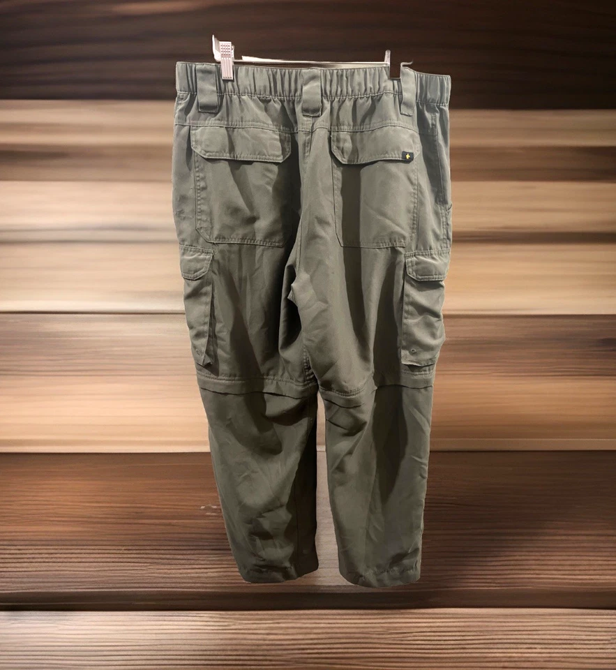 Boy Scouts Of America Mens Switchback Convertible Zip Pants Olive MEDIUM Relaxed - Image 3 of 4