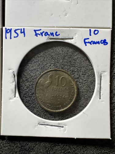 Lote de 4 monedas de Francia. Francos y céntimos 1921, 1922 X2, 1954. No magnético. - Imagen 5 de 17