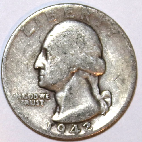 1942-P Washington Quarter - Very Good - #1130EA