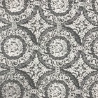 60"Damask Knit Fabric,2 Yards – Soft Rayon Blend for Apparel&Diy,Black/Off White