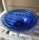 Set Of Two Pyrex Cobalt Blue Glass Nesting Bowls Numbers 322, 323