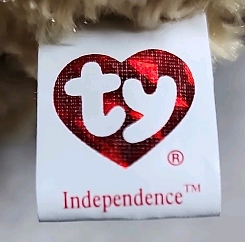 TY 2006 Independence the Bear Red Blue Beanie Baby - Picture 5 of 5