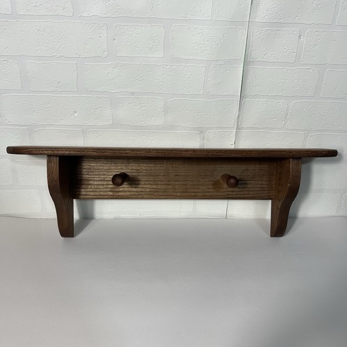 Vintage Holz Wandregal Country 22 cm Länge