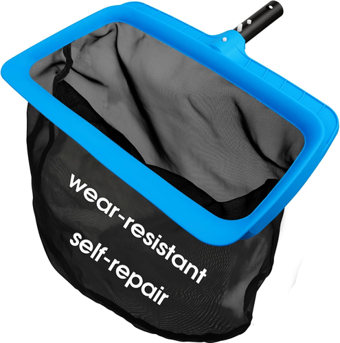 Pool Skimmer Net with Self-Repair Fine Nylon Mesh Bag, Pool Leaf Rake for above  - Picture 12 of 12