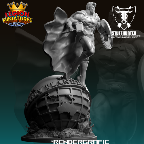 Dc Heroes 07/24 - Legion Miniatures Fan Art (Marvel Crisis Suitable) - Picture 40 of 55