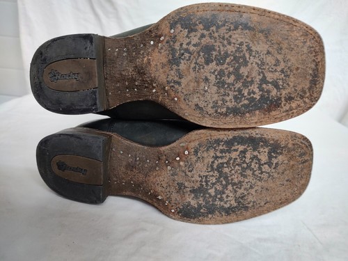 Rocky Women's Cowboy Boots. Size 7.5. Black/Gray. 12" Shaft. 1" Heel. - 第 6/7 張圖片