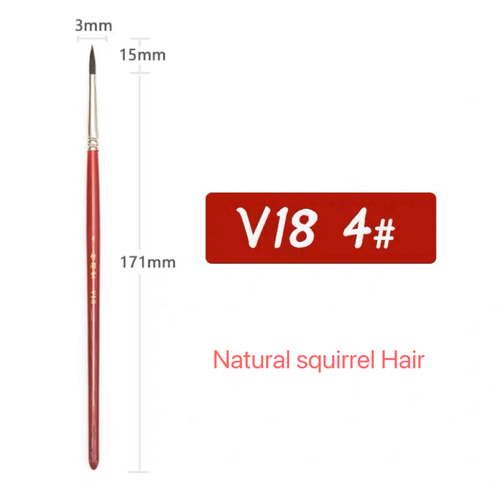 ZY TANG V18 Natural Squirrel Hair Brush, suitable for beginners and professional - Picture 9 of 11