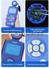 1PCS NEW Linshang LS330 Spectral Illuminance Meter Digital CCT UVI CRI Ra Lx FC