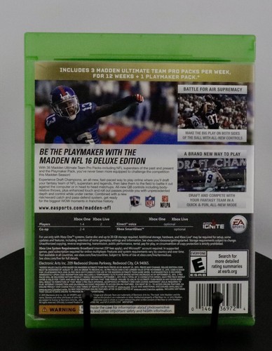 Madden NFL 16 (Microsoft Xbox One, 2015) CIB - Bild 2 von 3