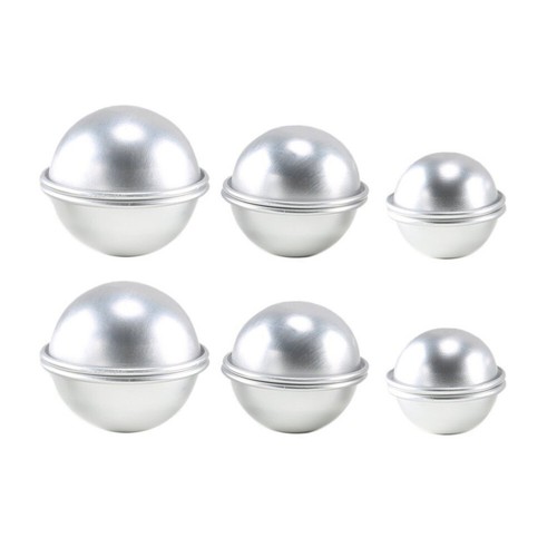 6PCS Round Aluminum Bath Bomb Moulds Fizzy Molds DIY Homemade Crafting Tool NEW - Picture 8 of 8