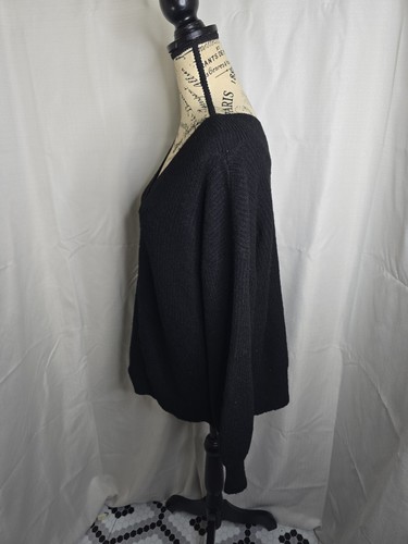 Staccato schwarzer Pullover mit V-Ausschnitt Damen Größe M - Bild 3 von 7