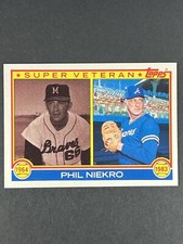 Phil Niekro 1983 Topps Super Veteran #411 Atlanta Braves