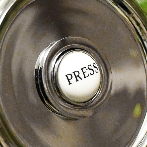 Bright Chrome Sovereign Park Classic Bell Push - Picture 2 of 5