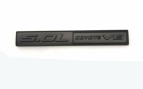 2pcs 5.0L Coyote V8 Emblems 3D Trim Fender Hook Trunk Badge Decals Sticker Black - Picture 3 of 4
