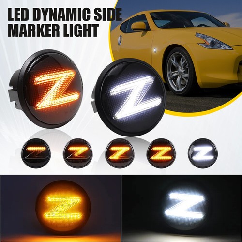 2/4x For 2003-2009 Nissan 350z Z33 370Z Z34 09-20 Side LED Marker Turn Signal - Picture 4 of 20