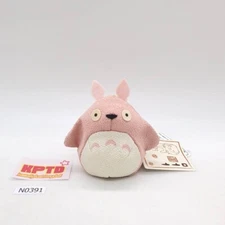 Pink Totoro N391 My Neighbor Totoro Studio Ghibli Sun Arrow Plush 3" TAG Japan