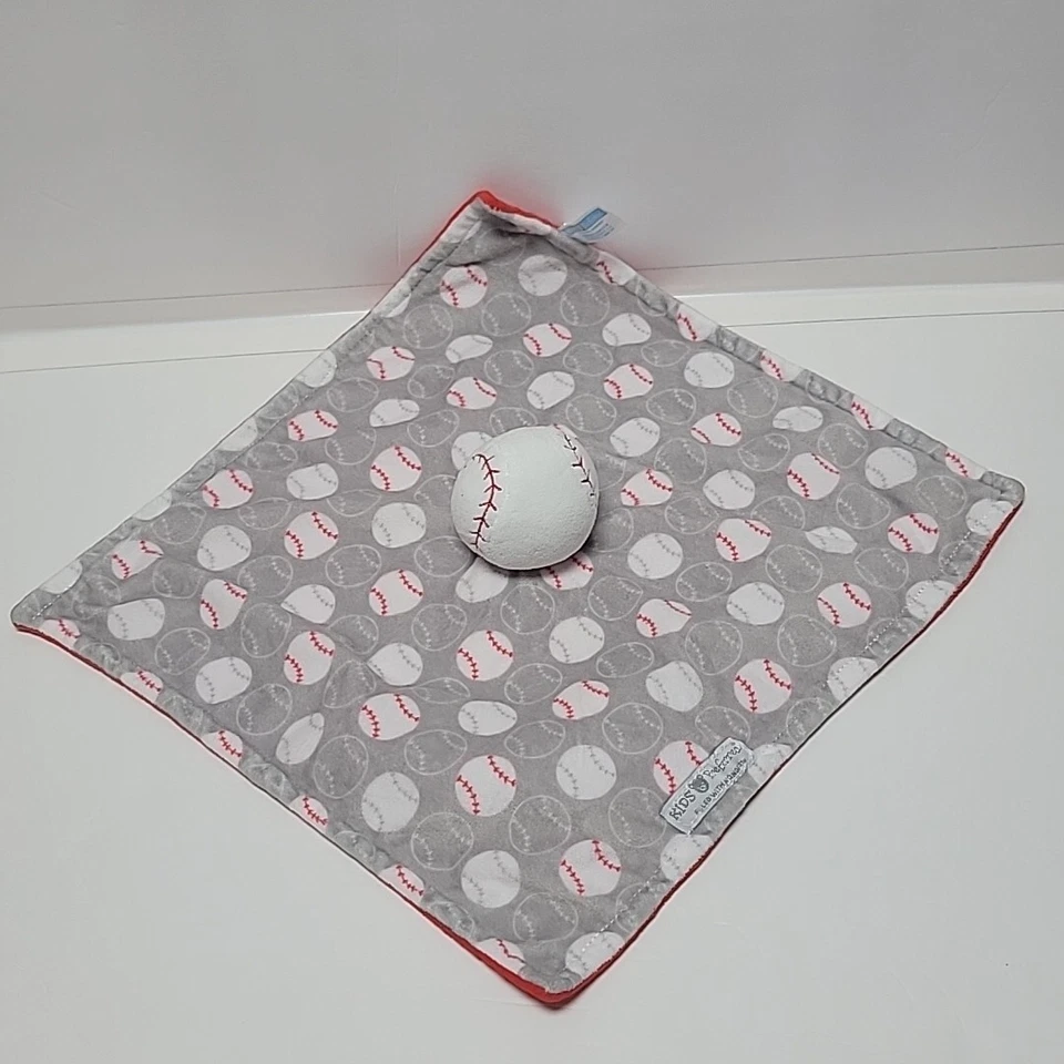 Защитное одеяло Kids Preferred Lovey для бейсбола софтбола заполненное чудо-серым - Изображение 4 из 4