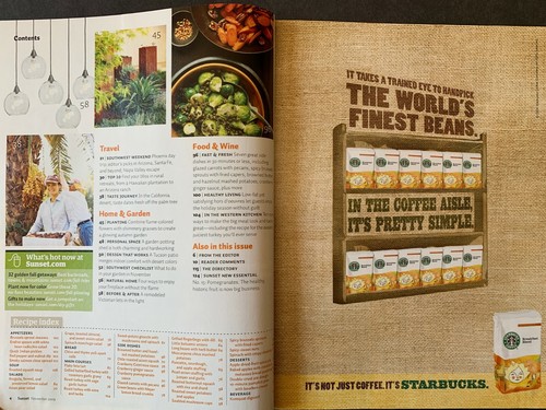 Sunset Magazine November 2009 2000's Lifestyle Travel Recipes Gardening Ads - Imagen 4 de 11