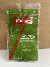 Coleman Insta-Clip  #21 Mantles 2 Pack Lantern 21A122 NIP New in Package Sealed