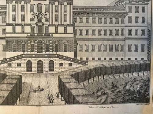 Genova; View Dell’ Hotel Dei Urchin Antonio Giolfi 1760 - Picture 5 of 11