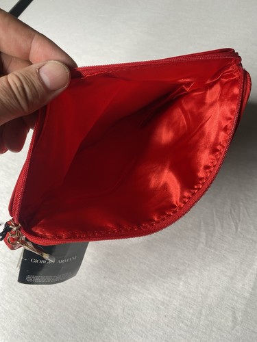 Bolso de Cosméticos de Maquillaje Giorgio Armani Rojo Fiesta Bolso sin asas - Imagen 6 de 8
