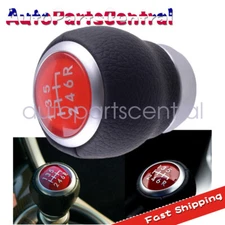 FOR 2004-2021 SUBARU IMPREZA WRX STI 6-SPEED SHIFT KNOB LEATHER SIX GEAR SHIFTER