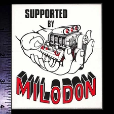 MILODON - Original Vintage 1960’s 70’s Racing Decal/Sticker