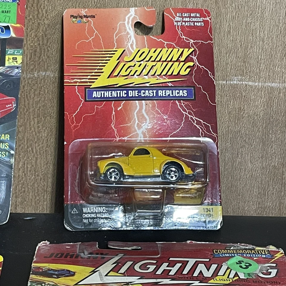 vintage johnny lightning cars lot 90s On Card - Image 3 of 4