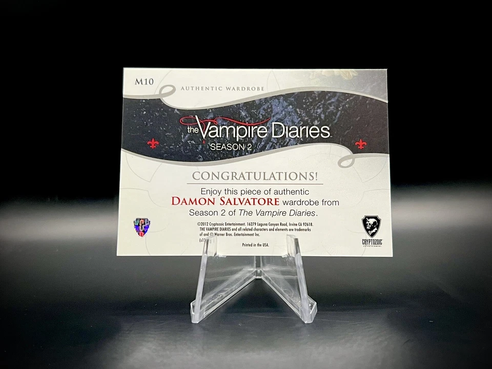 🩸The Vampire Diaries Season Two Wardrobe Relic Damon Salvatore M10 Somerhalder - Image 2 of 3