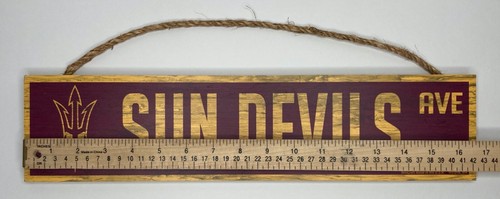 ASU Sun Devils Arizona State street sign rope Ave fan cave dorm room decor - Picture 2 of 8