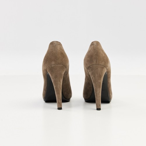 Hermes Khaki Wildleder Florida Stiletto Absatz Pumps Größe EU 36,5 / US 6,5 - Bild 4 von 6
