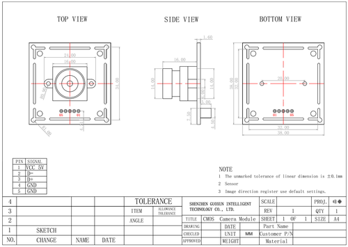 IMX179 8MP USB Camera Module HD 8 Megapixel 3264x2448 15fps For Windows Android - Picture 8 of 9