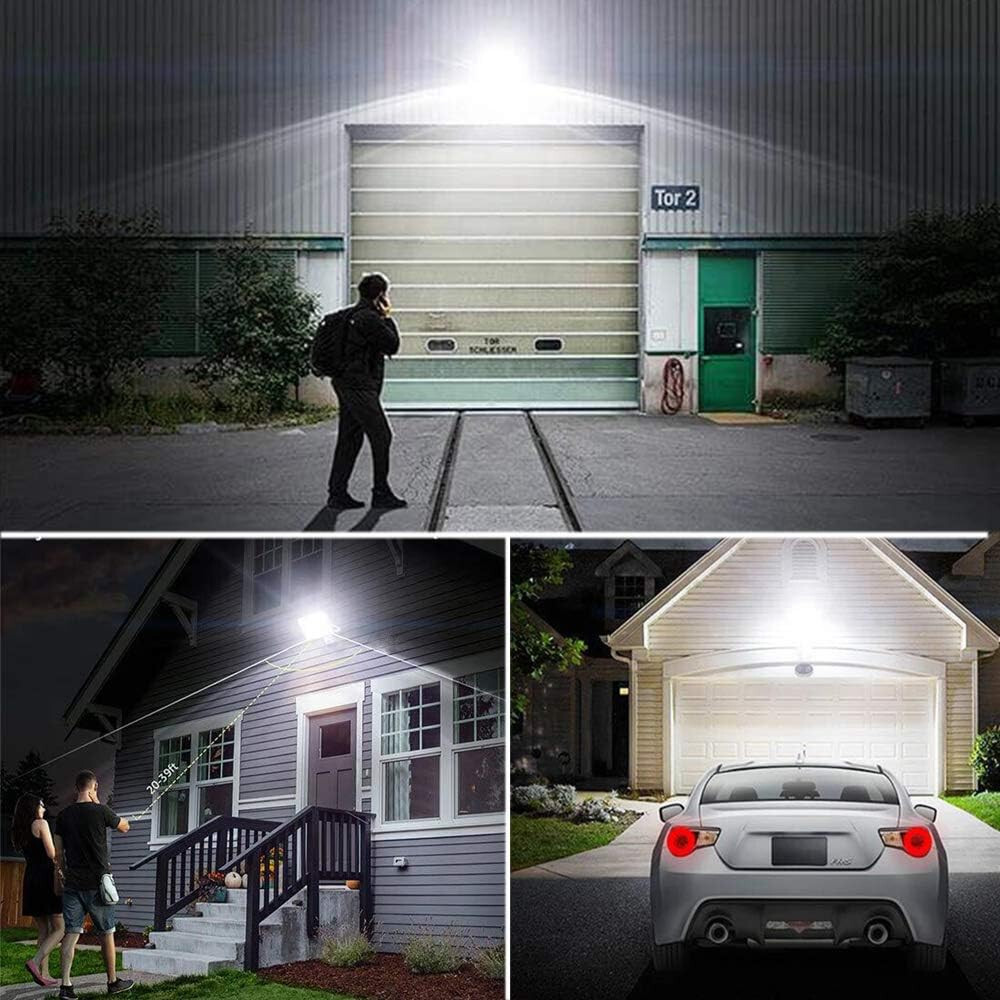 LED Security Wall Lamp 4000LM Dusk to Dawn Light Sensor Outdoor IP65 Waterproof
