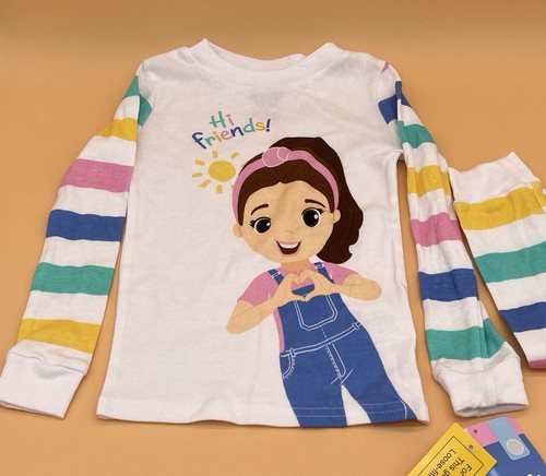 Ms. Rachel Kleinkind Mädchen Langarmshirt & Hose Pyjama Neu 3T Schlafanzug - Bild 2 von 5