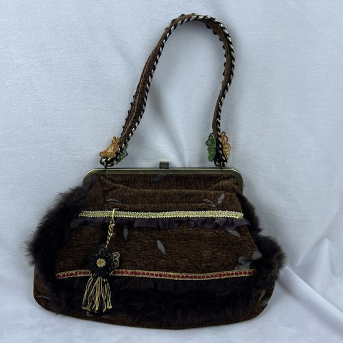 Ziba Handtasche Kunstfell Gobelin - Bild 2 von 4