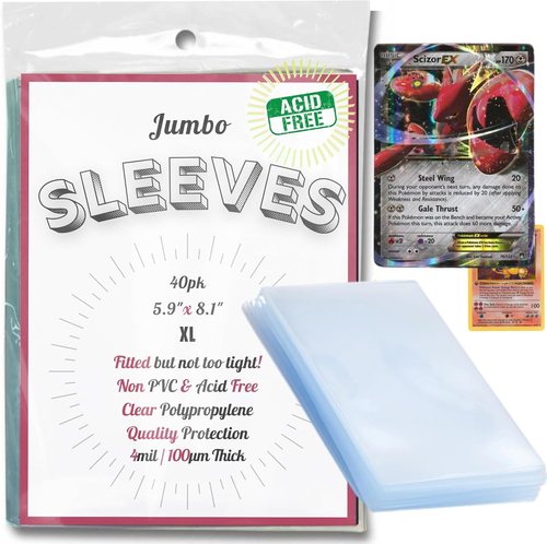 Jumbo Kartenhüllen (40 Stück Jumbo Hüllen - X-Large - 5,9"X8,1") - Bild 11 von 12