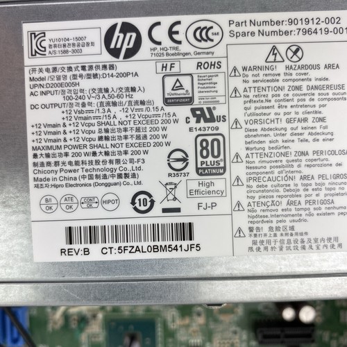 HP EliteDesk 800 G2 SFF Intel Quad Core i5-6500 3.20GHz 16GB RAM DVDRW No HDD OS - Afbeelding 14 van 15
