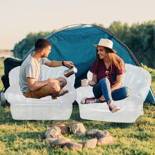 Stylish Transparent Inflatable Sofa Chair - Perfect for Indoor & Outdoor Rela... - Picture 8 of 8