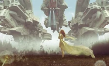 Anime artwork science fiction girls dress futuristic Play Gaming Mat Desk