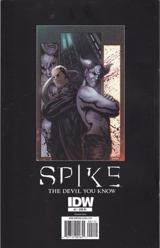 Spike: The Devil You Know #1 (2010 IDW) VIRGIN RETAILER INCENTIVE VARIANT VF/NM - Picture 2 of 2