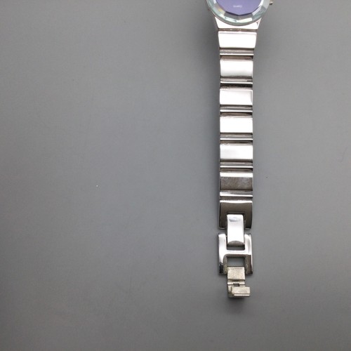 Peugeot Watch Women 23mm Silver Tone Blue Dial New Battery 7" - Picture 12 of 16