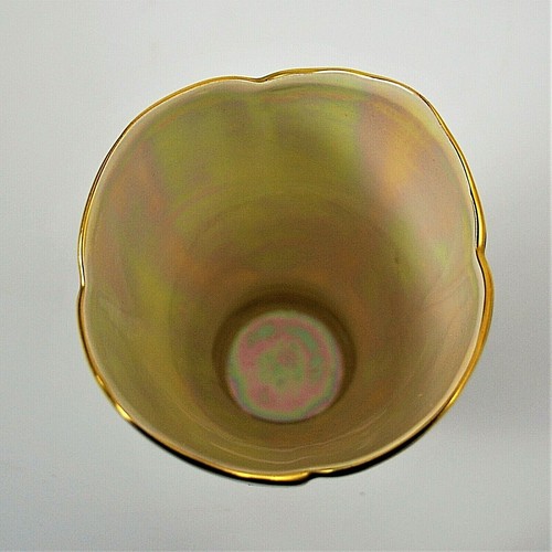 Carlton Ware Rouge Royale Lustre Tulip Vase Enamel Decor - Picture 6 of 9