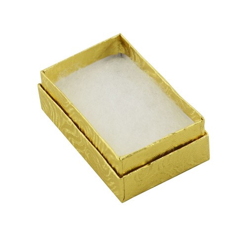 Gold Swirl Cotton Filled Cardboard Gift Presentation Packaging Jewellery Boxes - Picture 14 of 46