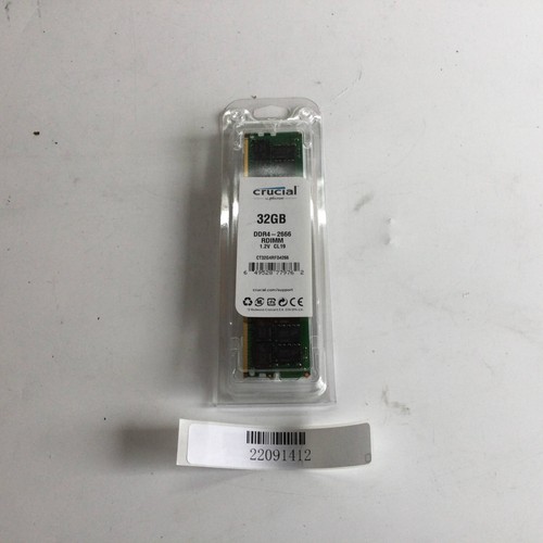 Crucial 32GB Server Ram DDR4 2666MHz (PC4-21300) CT32G4RFD4266 2RX4 MEMORY NEW - Picture 5 of 5