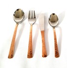 Pure Copper Tableware Set, Delicate Homeware Spoon Fork Knife Vintage Cutlery