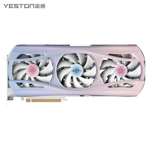 Yeston AMD Radeon RX9070 GRE Sakura 12G Atlantis OC GDDR6 Graphics card - Afbeelding 2 van 3