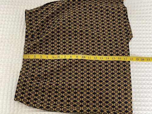 CAbi Women’s Medium Kensington Proper Standout Mustard Navy Pull On Mini Skirt - Picture 10 of 12