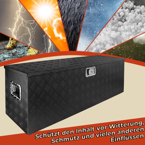 Selección caja de timón caja de herramientas Truckbox caja de aluminio caja de transporte negro trucky - Imagen 80 de 85