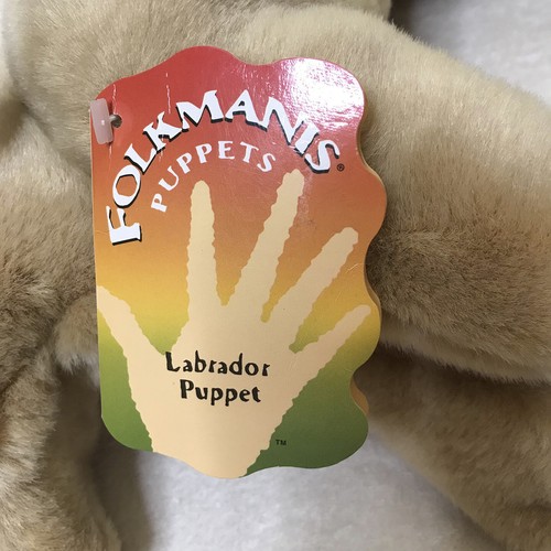 Folkmanis LABRADOR Yellow Lab Plush 18” Hand Puppet w/Tag - Picture 4 of 16