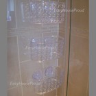 3 PACK Clear Plastic Suction Shower Bath Bathroom Storage Caddy Organiser Basket